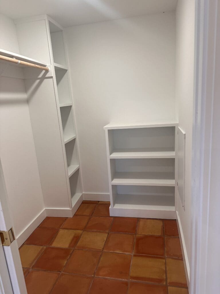 a custom closet installed by GWC builders
