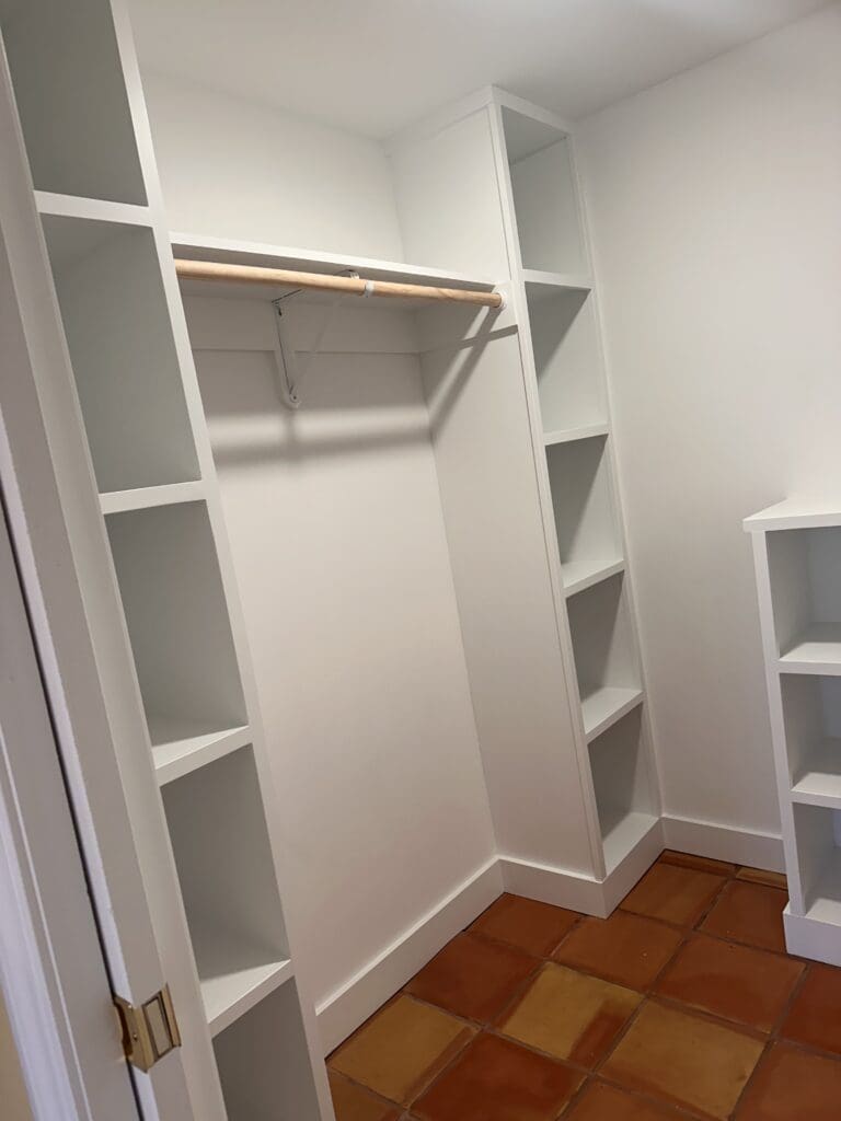a custom closet installed by GWC builders