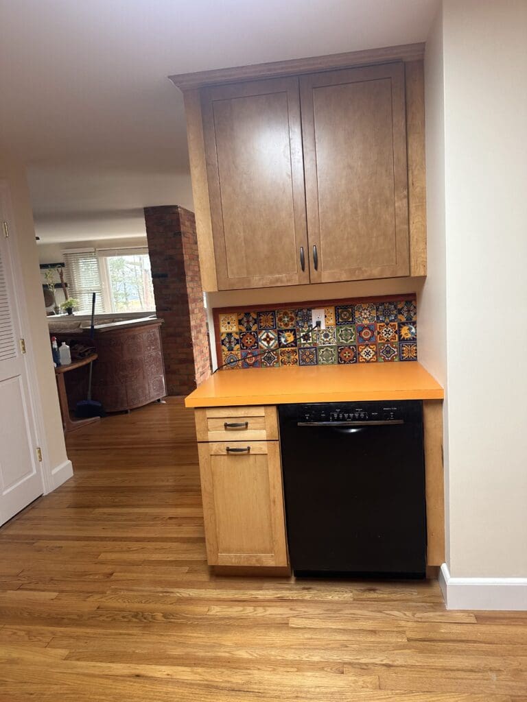 A kitchen remodel