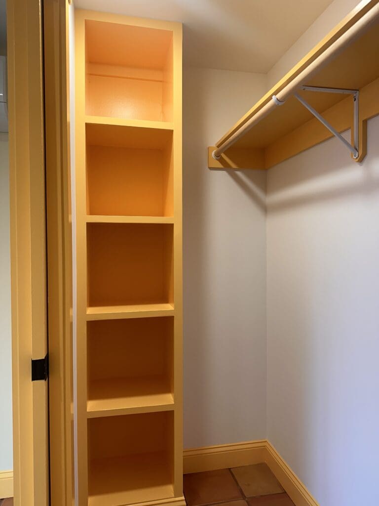 a custom closet installed by GWC builders