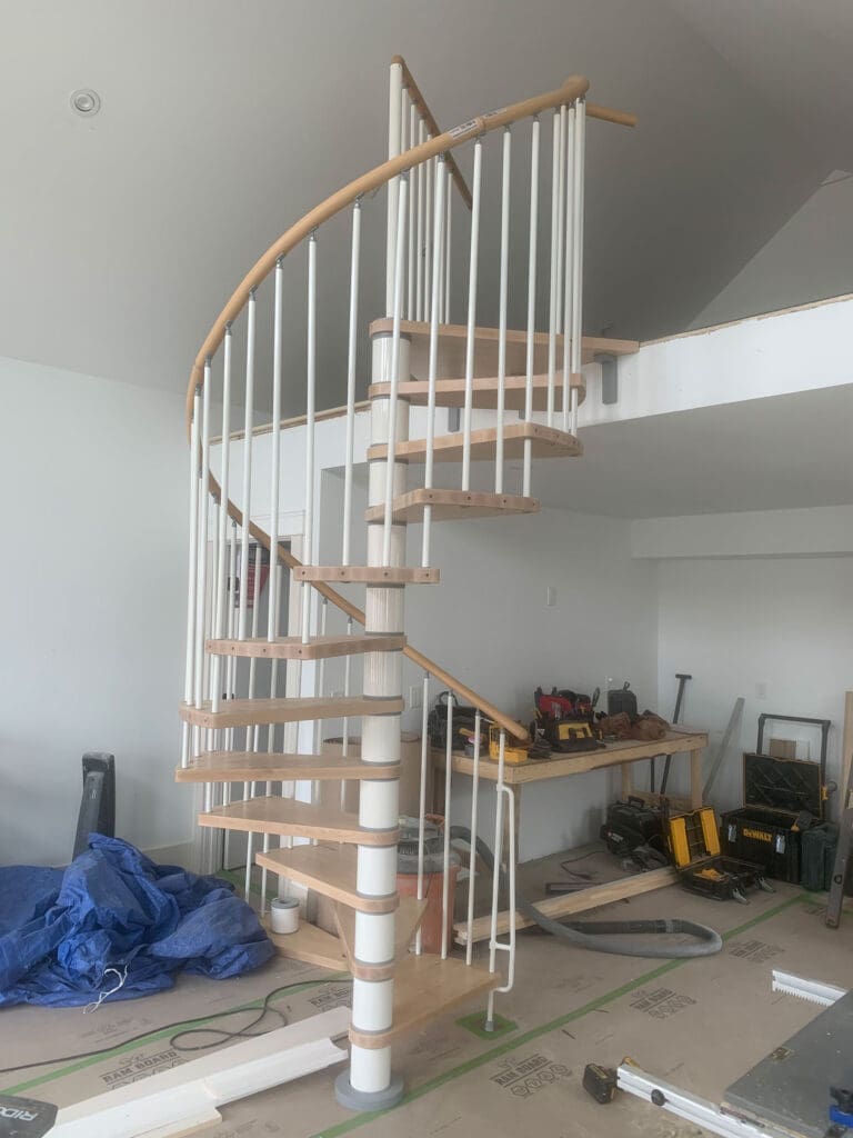 Maine custom stair installation