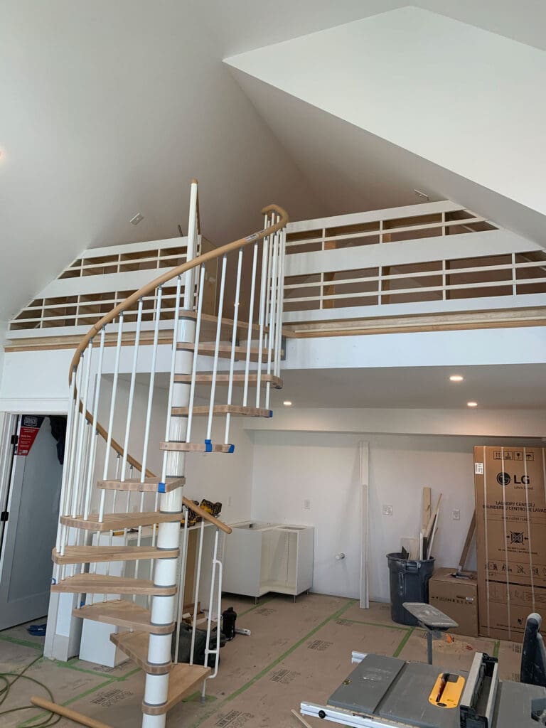 Maine custom stair installation