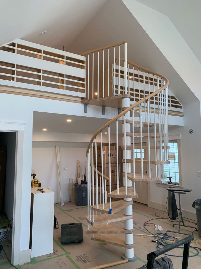 interior Maine home renovations in the family room