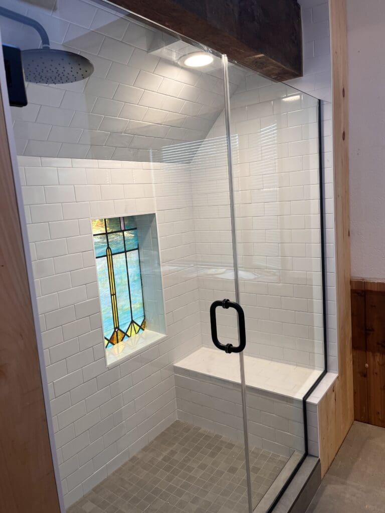 custom shower installation in Maine