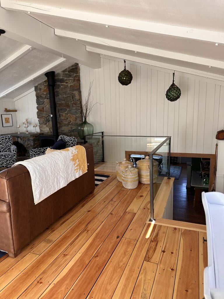 interior remodel completed on a Maine home