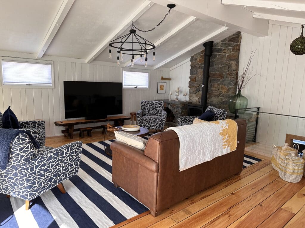 interior remodel completed on a Maine home
