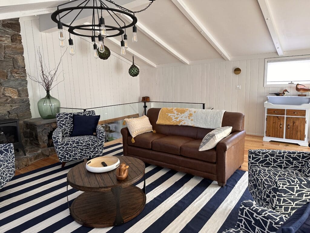 interior remodel completed on a Maine home