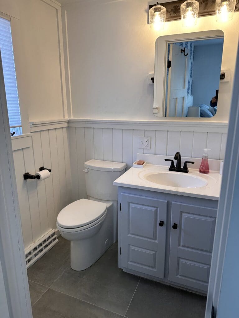 interior home renovations in a bathroom