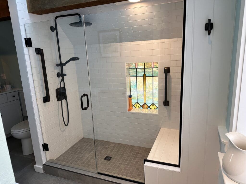 custom shower installation in Maine