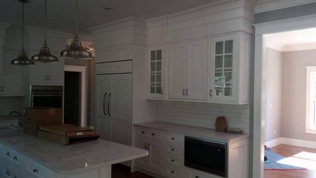 A kitchen remodel completed by GWC builders in Maine