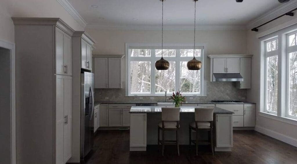 A kitchen renovation completed by GWC builders in Maine