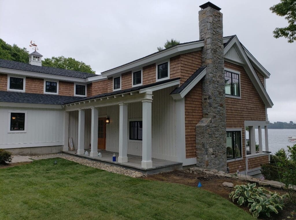 exterior renovations completed by GWC builders on a home in MAine